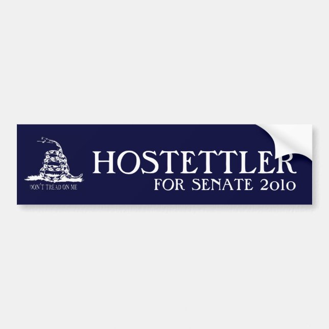 Hostettler for Senate 2010 Bumper Sticker (Front)