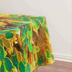 Hot Africa Desert Cactus Plants Prickly Pear Tablecloth