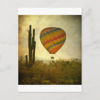 Hot Air Ballon Flight Over the Southwest Desert