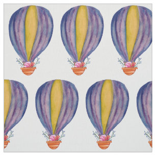 Hot Air Ballon Flowers Fabric