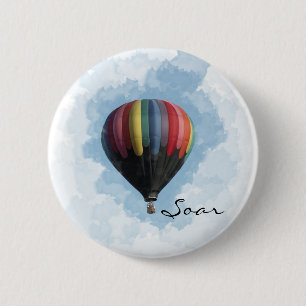 Hot Air Balloon 2 Inch Round Button