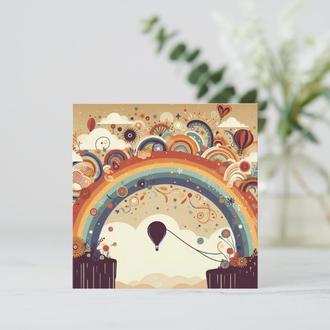 Hot Air Balloon Adventure Awaits Twin Baby Shower  (Standing Front)