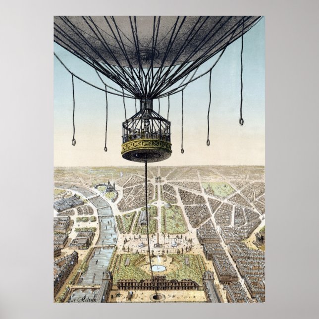 Hot Air Balloon Advertising Poster (Front)