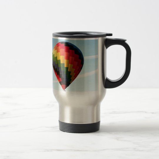 Hot air balloon aloft travel mug