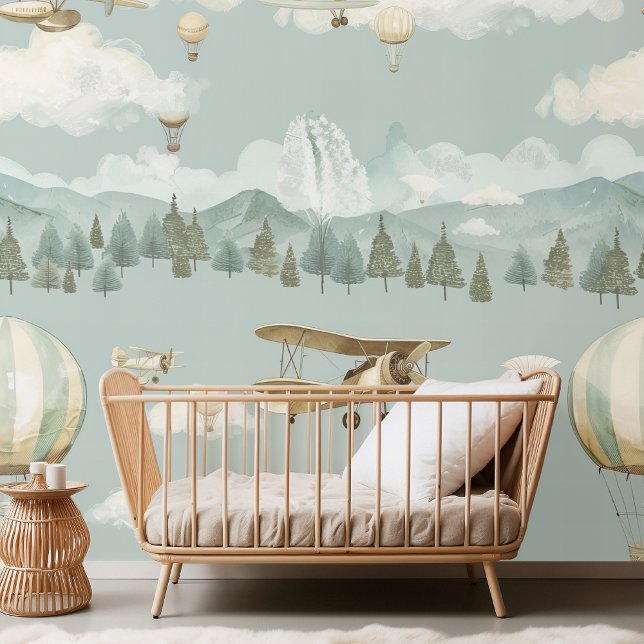 Hot Air Balloon and Airplane Adventure Wallpaper (Creator Uploaded)