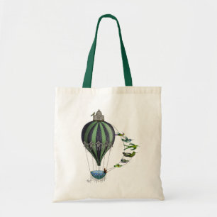 Hot Air Balloon and Birds Tote Bag