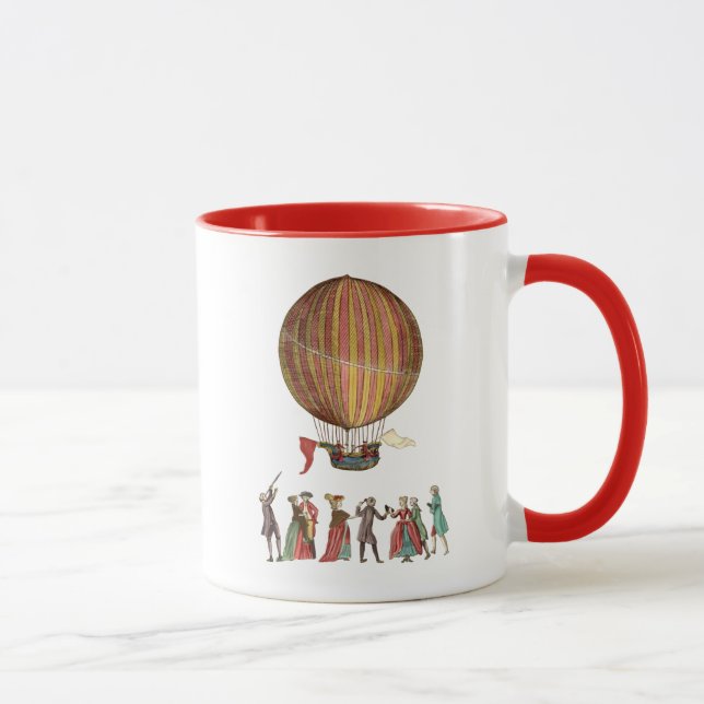 Hot Air Balloon And People Mug (Right)
