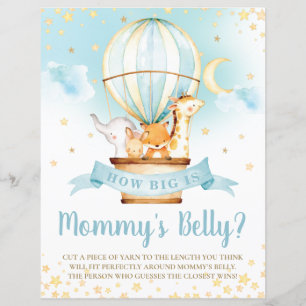 Hot Air Balloon Animal How Big is Mom's Belly Game