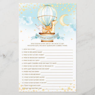 Hot Air Balloon Animals Who Knows Mommy Best Game