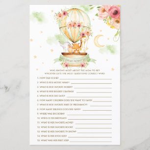 Hot Air Balloon Animals Who Knows Mommy Best Game