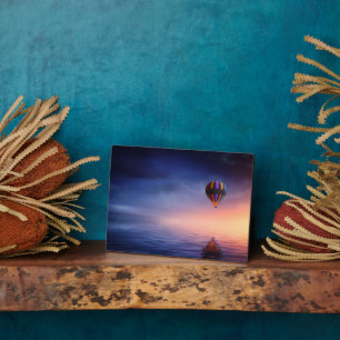Hot Air Balloon Art Decor Plaque