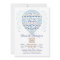 Hot Air Balloon Baby Boy Shower Invitation