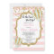 hot air balloon baby shower invitation pink gold