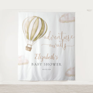 Hot Air Balloon Baby Shower Photo Backdrop Tapestry