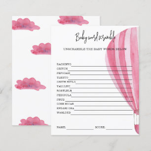Hot air balloon - Baby Word Scramble