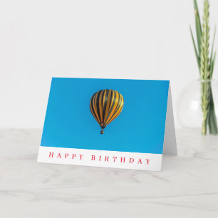 Hot air balloon birthday card