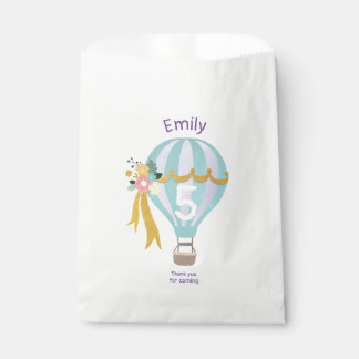 Hot air balloon Birthday Party Favour Bags