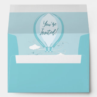 Hot Air Balloon Blue Boy Envelope