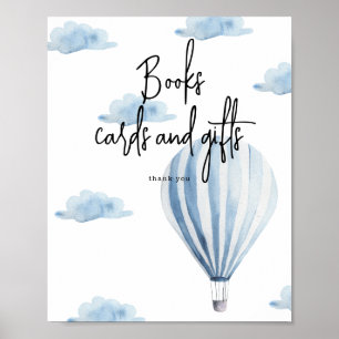 Hot air balloon - Books cards and gifts Poster