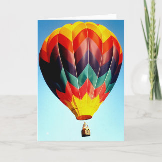 Hot Air Balloon Card