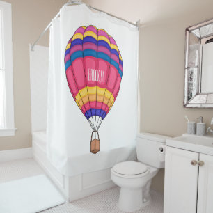 Hot air balloon cartoon illustration