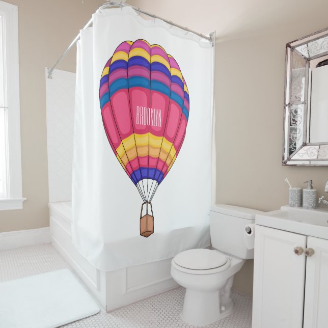Hot air balloon cartoon illustration (In Situ)