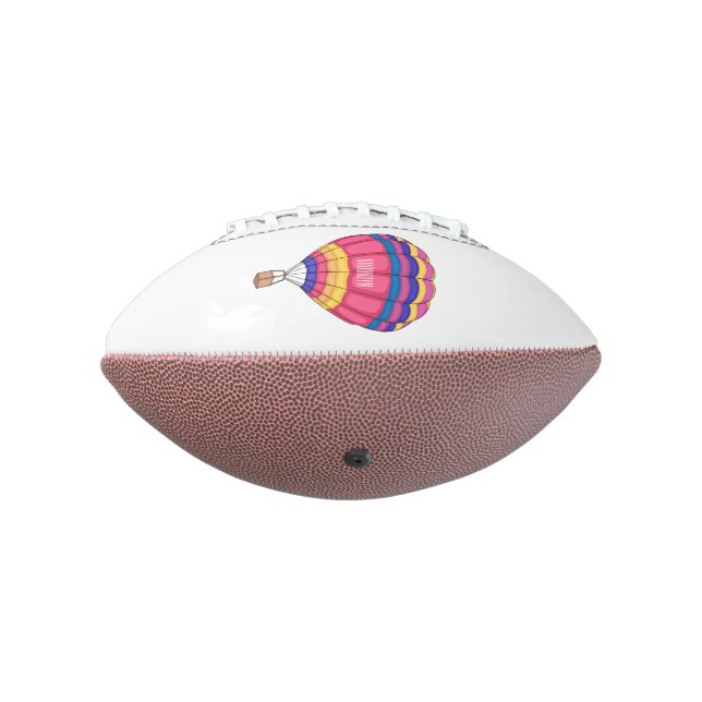 Hot air balloon cartoon illustration football (Rotated 270)