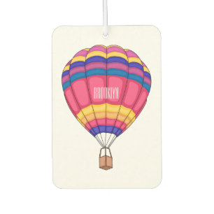 Hot air balloon cartoon illustration  freshener