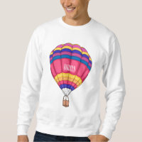 Hot air balloon cartoon illustration