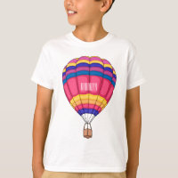 Hot air balloon cartoon illustration