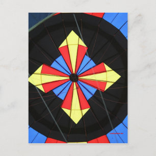 Hot air Balloon, Compass! Postcard