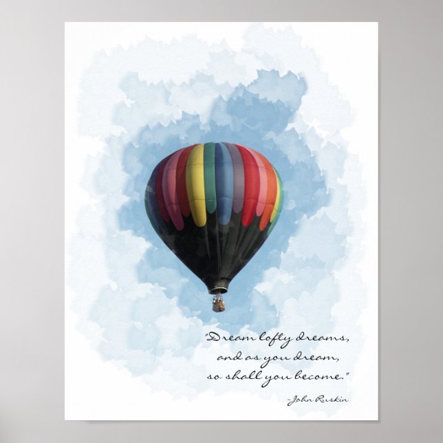 Hot Air Balloon Dream Poster (Front)