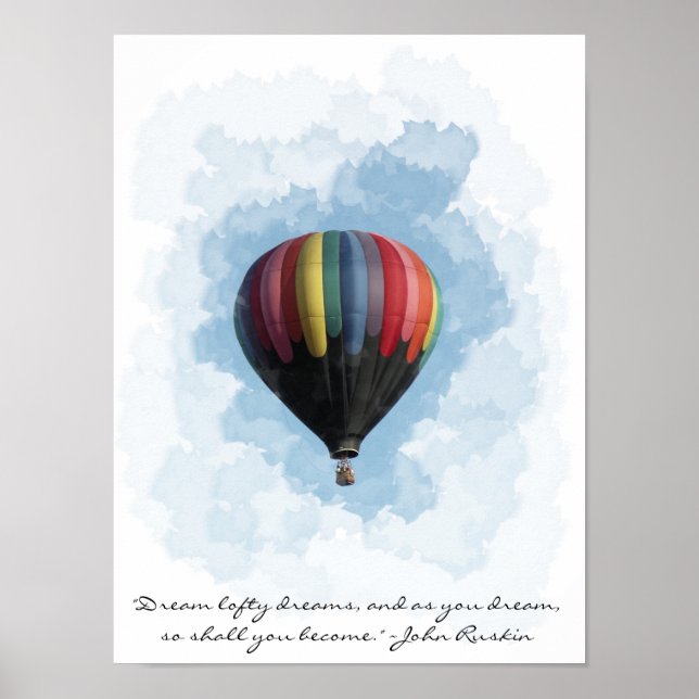Hot Air Balloon Dream Poster (Front)