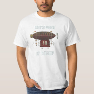 Hot Air Balloon Fantasy Travel Vintage Look T-Shirt