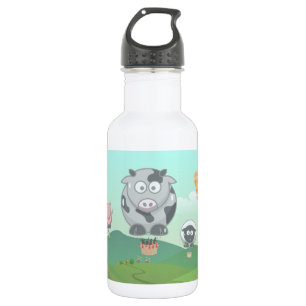 Hot Air Balloon Farm Animals 532 Ml Water Bottle