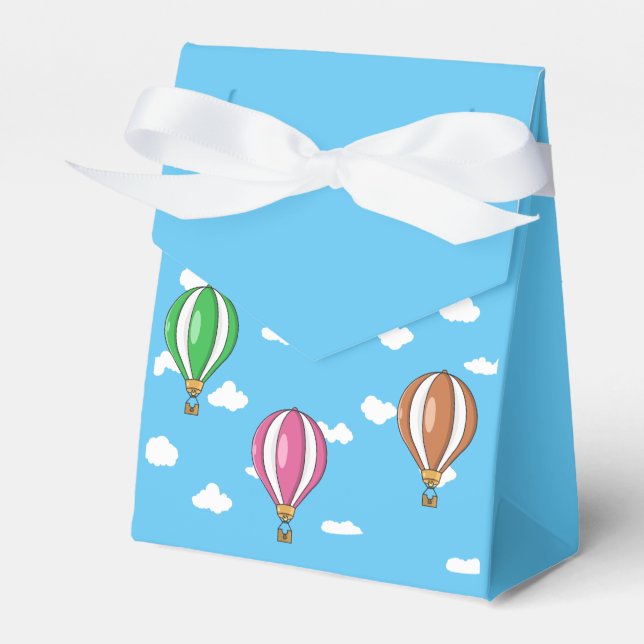Hot air balloon favor box (Front Side)