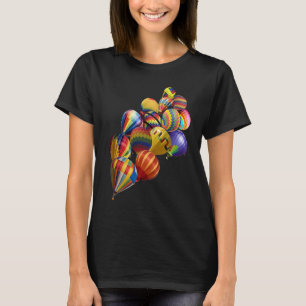 Hot Air Balloon Festival  Flying Aviation Basket F T-Shirt