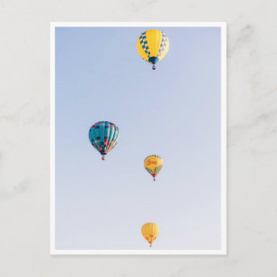 Hot Air Balloon Festival Photo Colorful Postcard