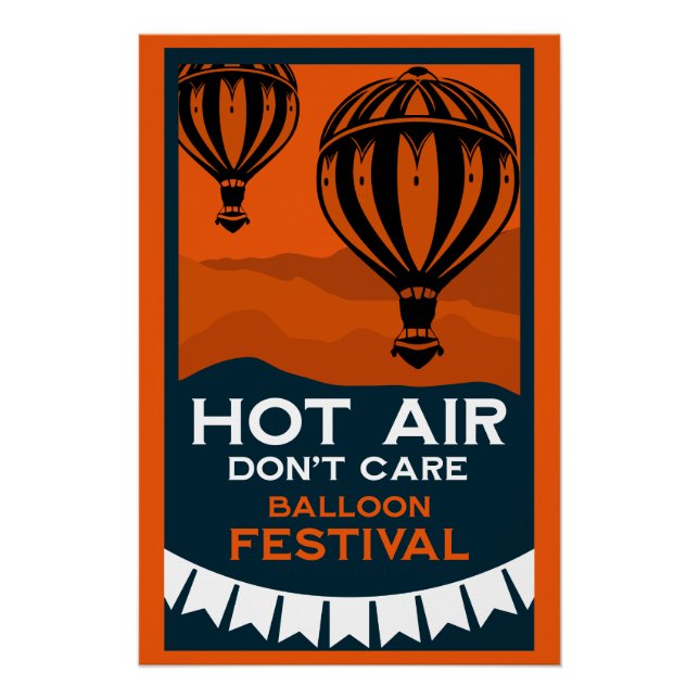 Hot Air Balloon Festival Poster (Front)