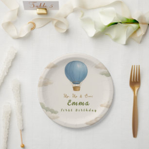 Hot Air Balloon First Birthday Paper Plates