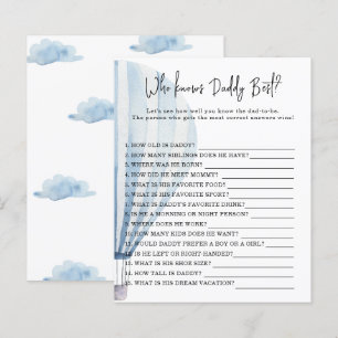 Hot air balloon - Game Who knows DADDY best