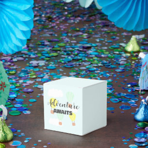 Hot Air Balloon Gender Neutral Baby Shower Favor Box