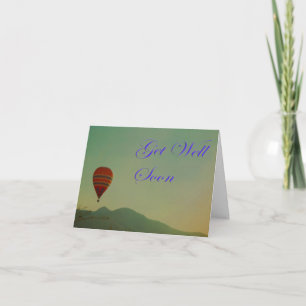 Hot Air Balloon Get Well Soon Card