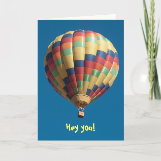 Hot Air Balloon Get Well Template (Front)