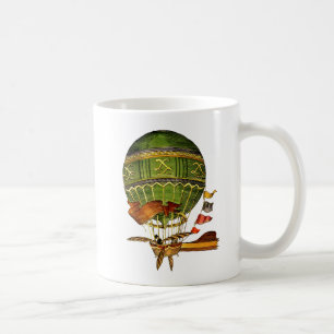 Hot Air Balloon Green Coffee Mug