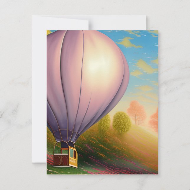 Hot Air Balloon Holiday Card (Front)