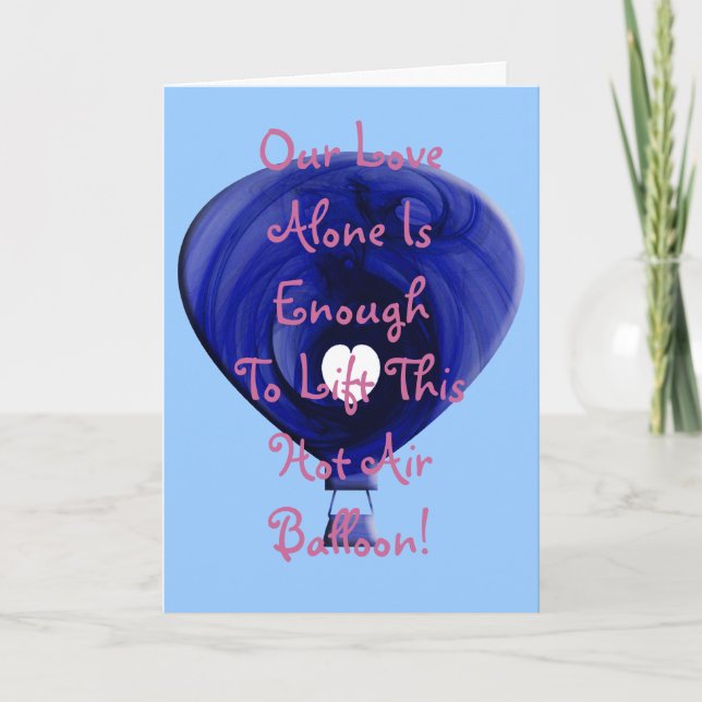 Hot Air Balloon Holiday Card (Front)