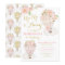 Hot Air Balloon Invitation Girl 1st Birthday