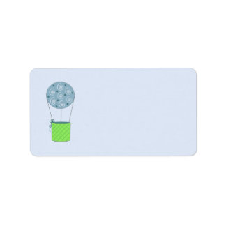 Hot Air Balloon Label