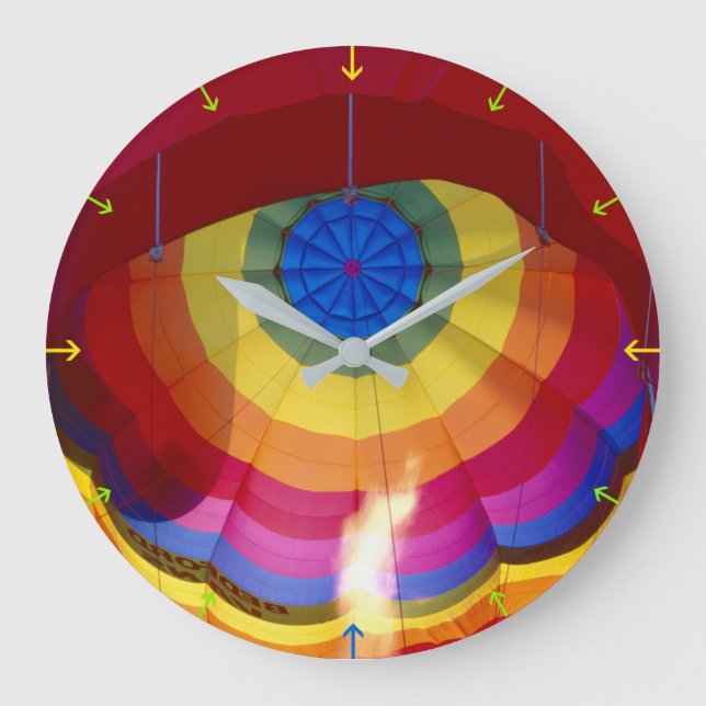 Hot Air Balloon Large Clock (Front)